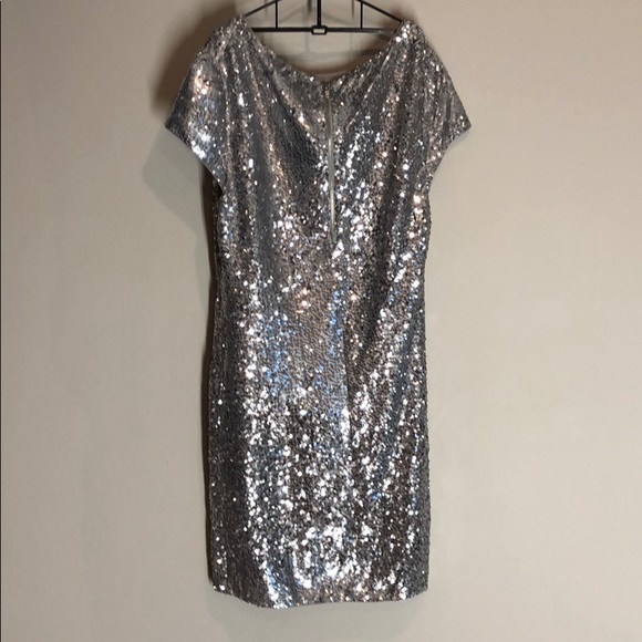 Alice + Olivia silver sequin minidress - Picture 3 of 5
